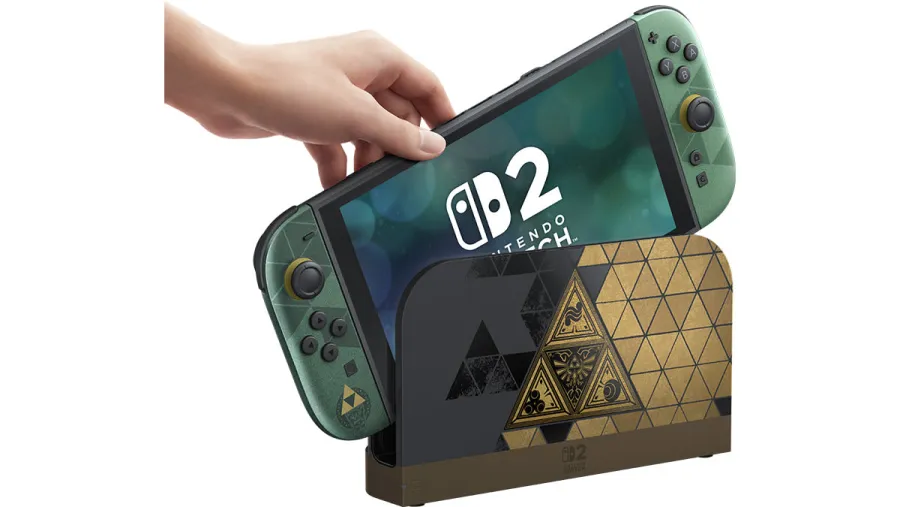 Zelda 40th Anniversary Switch 2 in use