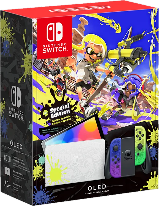 Switch OLED Splatoon 3 Edition box